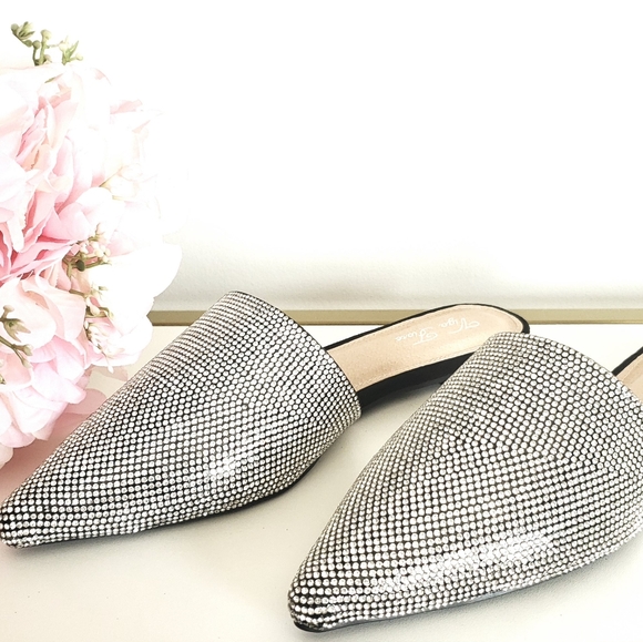 *NWT & Box* Tracie Rhinestone Slides - Picture 5 of 7